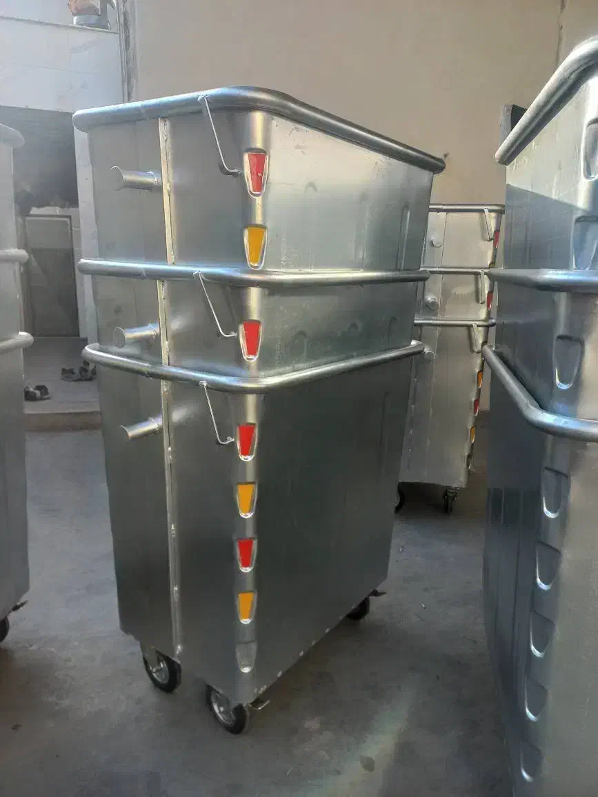 فروش انواع سطل زباله فلزی شهری و صنعتی