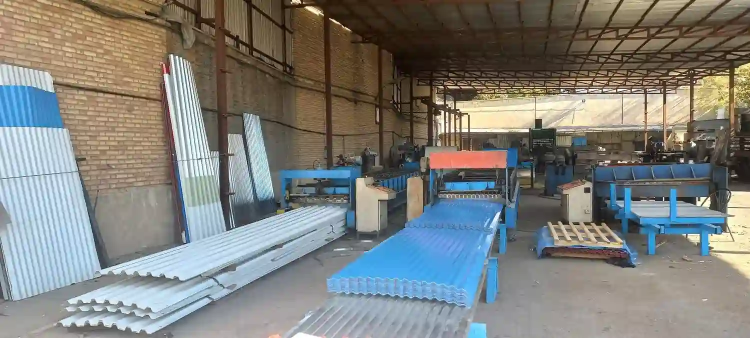 انواع ورق سیمانی گالوانیزه رنگی برای شیروانی