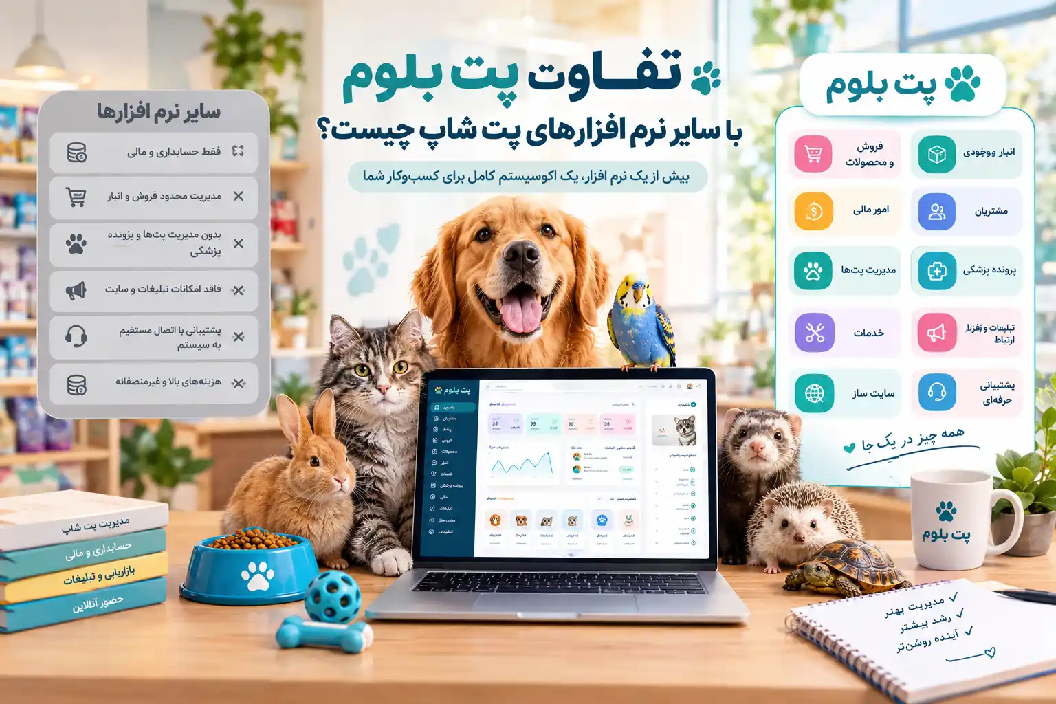 نرم افزار مدیریت پت شاپ و کلینیک دامپزشکی